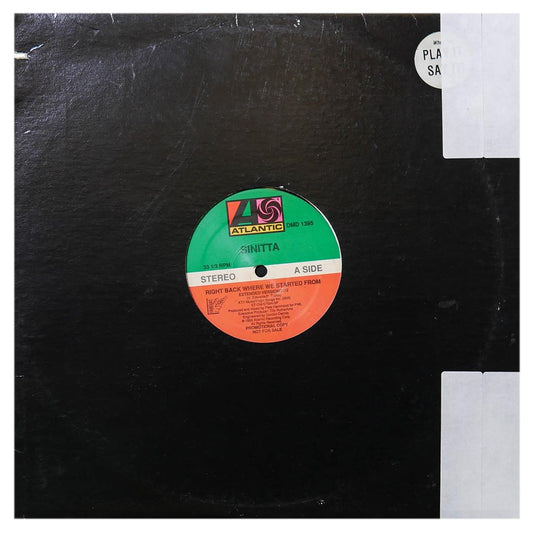 SINITTA - RIGHT BACK WHERE WE STARTED FROM | 12" MAXI SINGLE USADO