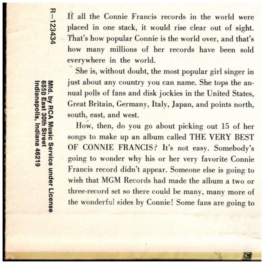 CONNIE FRANCIS - THE VERY BEST | VINILO USADO