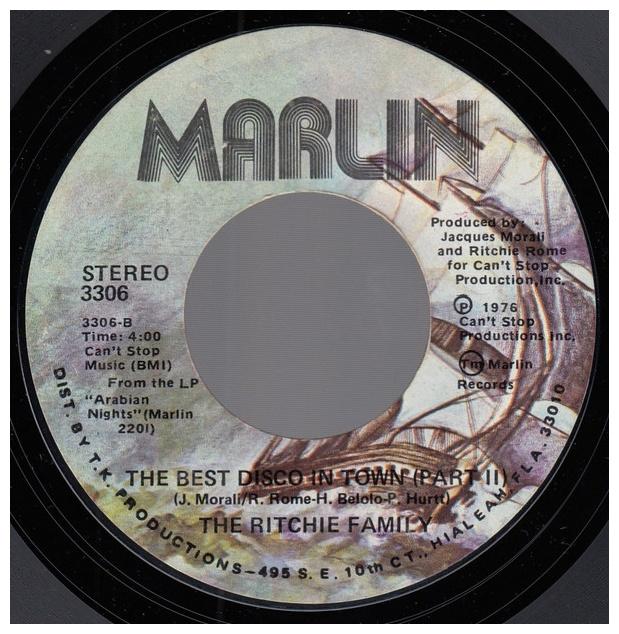 RITCHIE FAMILY - THE BEST DISCO IN TOWN | 7" SINGLE VINILO USADO