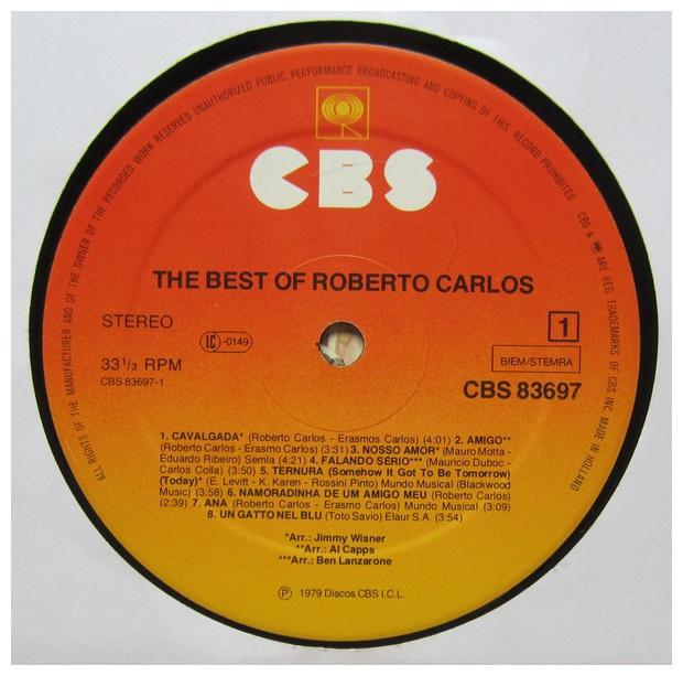 ROBERTO CARLOS - THE BEST OF (CANTA PORTUGUES) | VINILO USADO