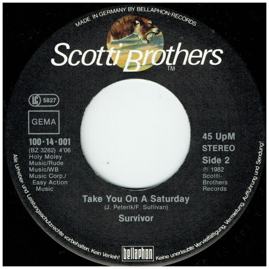 SURVIVOR - EYE OF THE TIGER | 7" SINGLE USADO