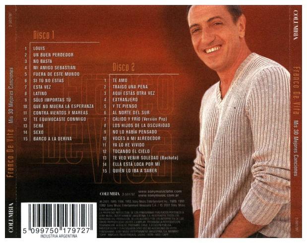 FRANCO DE VITA - MIS 30 MEJORES CANCIONES (2CD) | CD