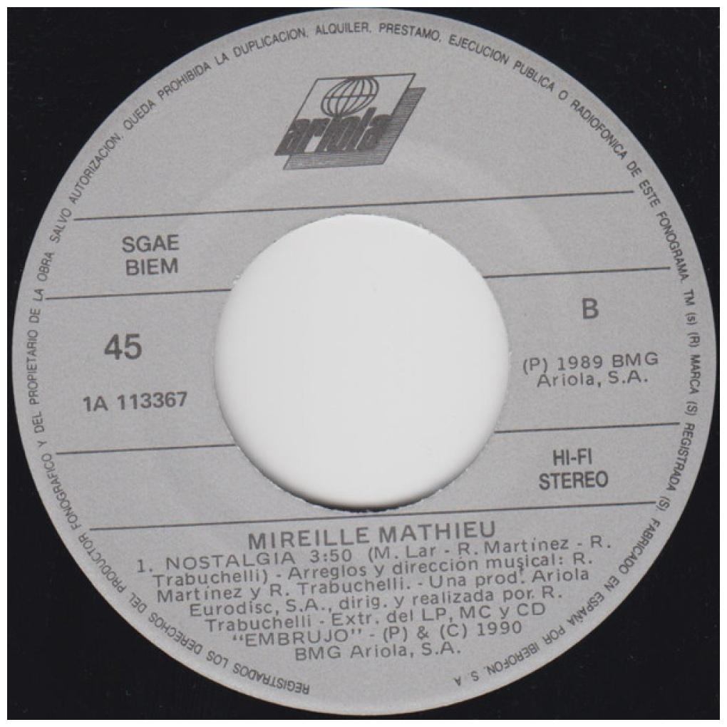 MIREILLE MATHIEU - HIMNO AL AMOR | 7" SINGLE USADO