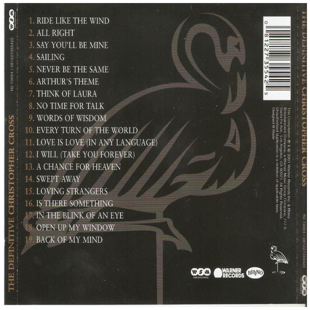 CHRISTOPHER CROSS - THE DEFINITIVE | CD