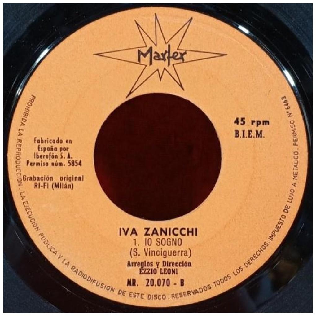 IVA ZANICCHI - ZINGARA/IO SOGNO | 7" SINGLE USADO
