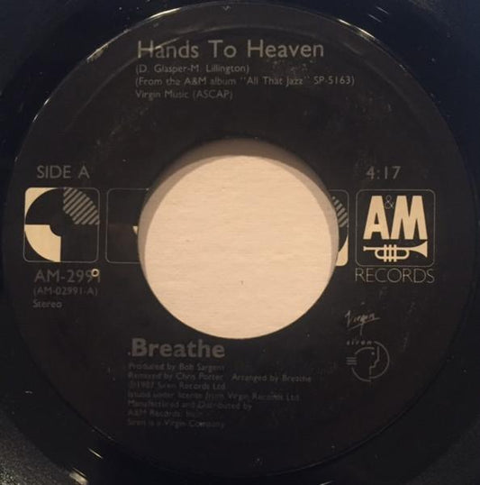 BREATHE - HANDS TO HEAVEN | 7" SINGLE VINILO USADO
