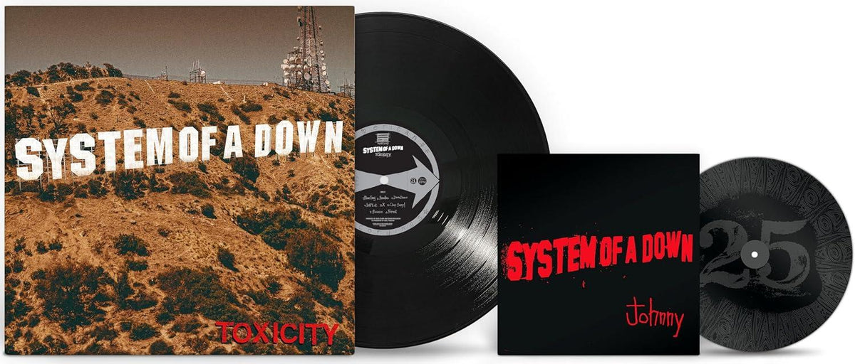 (PREVENTA) SYSTEM OF A DOWN - TOXICITY (WITH BONUS 7" VINYL) (25TH ANNIVERSARY EDITION) (POSTER/ETCHED) | VINILO