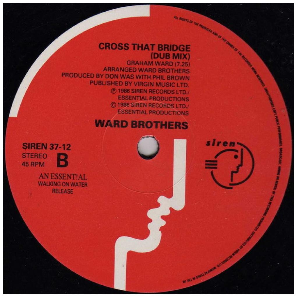 WARD BROTHERS - CROSS THE BRIDGE | 12'' MAXI SINGLE USADO