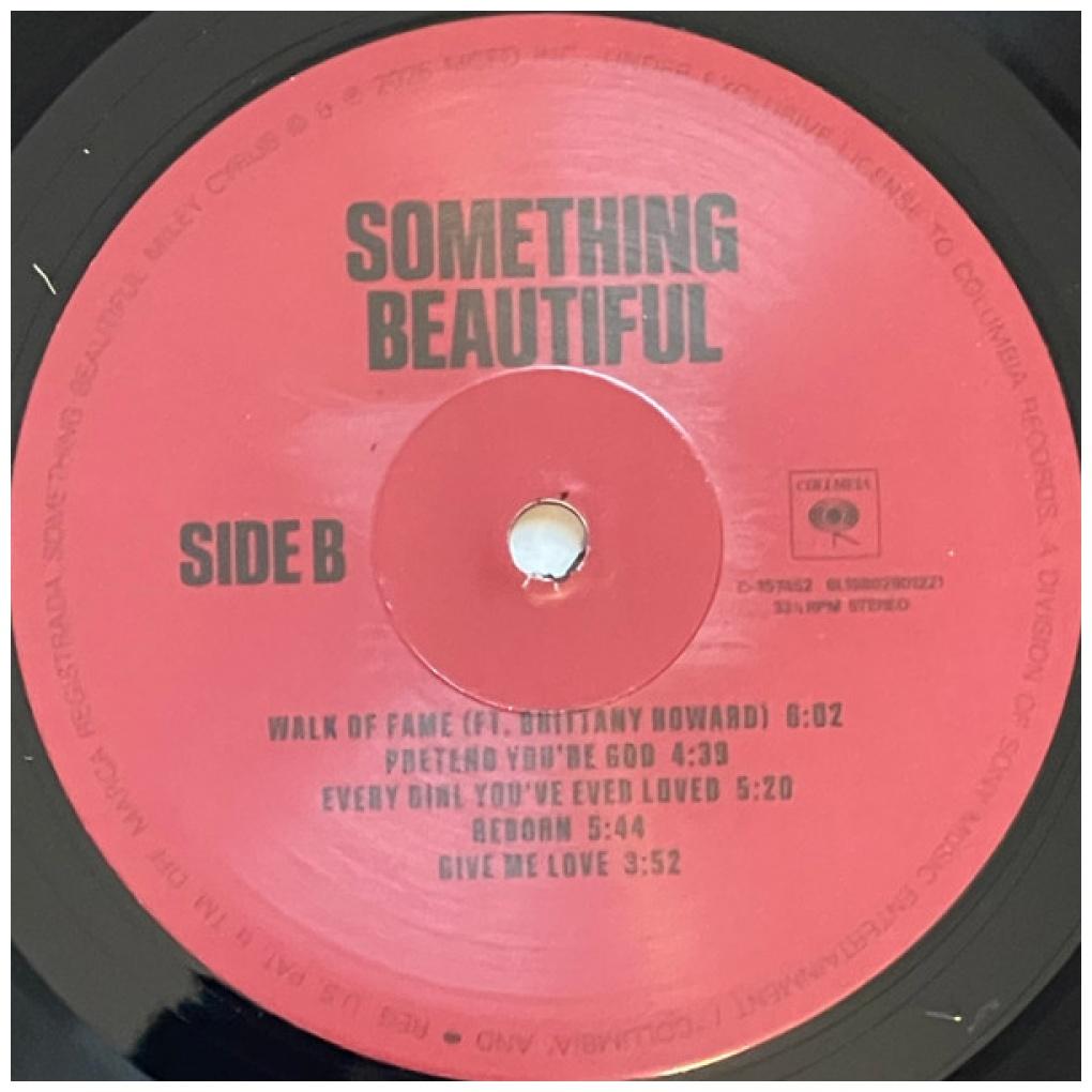 MILEY CYRUS - SOMETHING BEAUTIFUL | VINILO