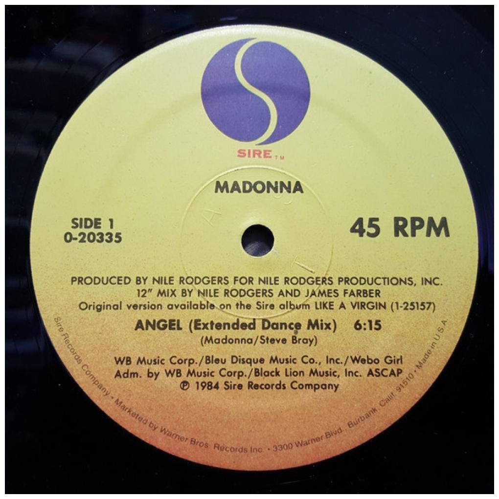 MADONNA - ANGEL | 12'' MAXI SINGLE USADO