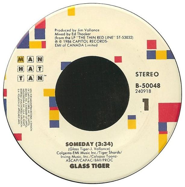 GLASS TIGER - SOMEDAY | 7" SINGLE USADO