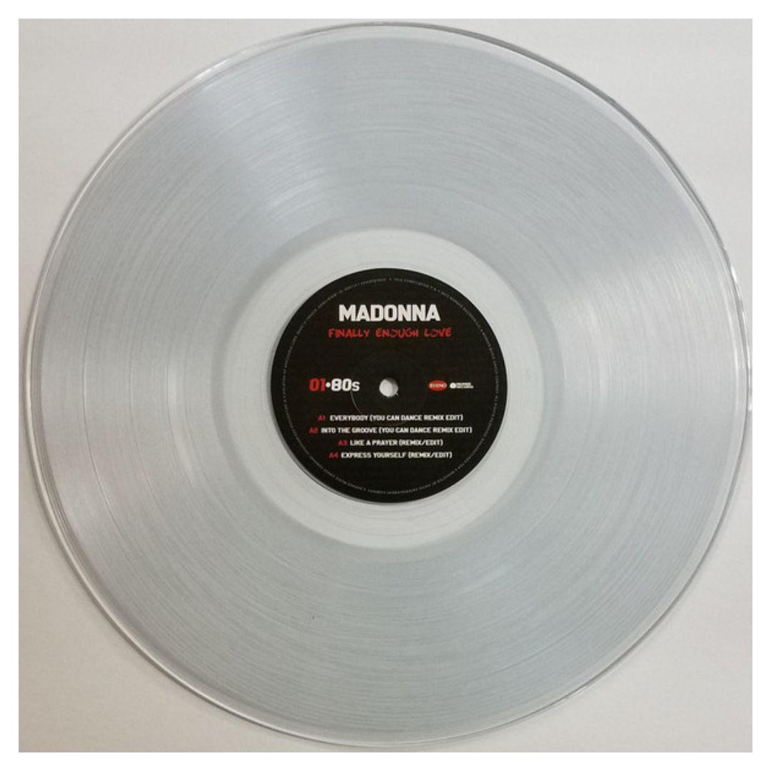 MADONNA - FINALLY ENOUGH LOVE 1S REMIXED (CLEAR VINYL) (2LP) | VINILO