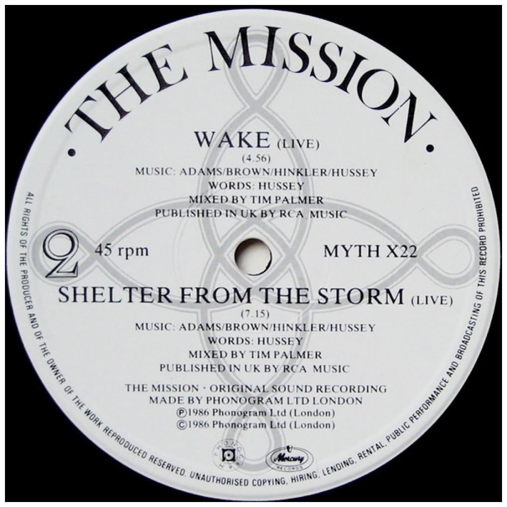 THE MISSION - WASTELAND (ANNIVERSARY MIX) | 12'' MAXI SINGLE USADO