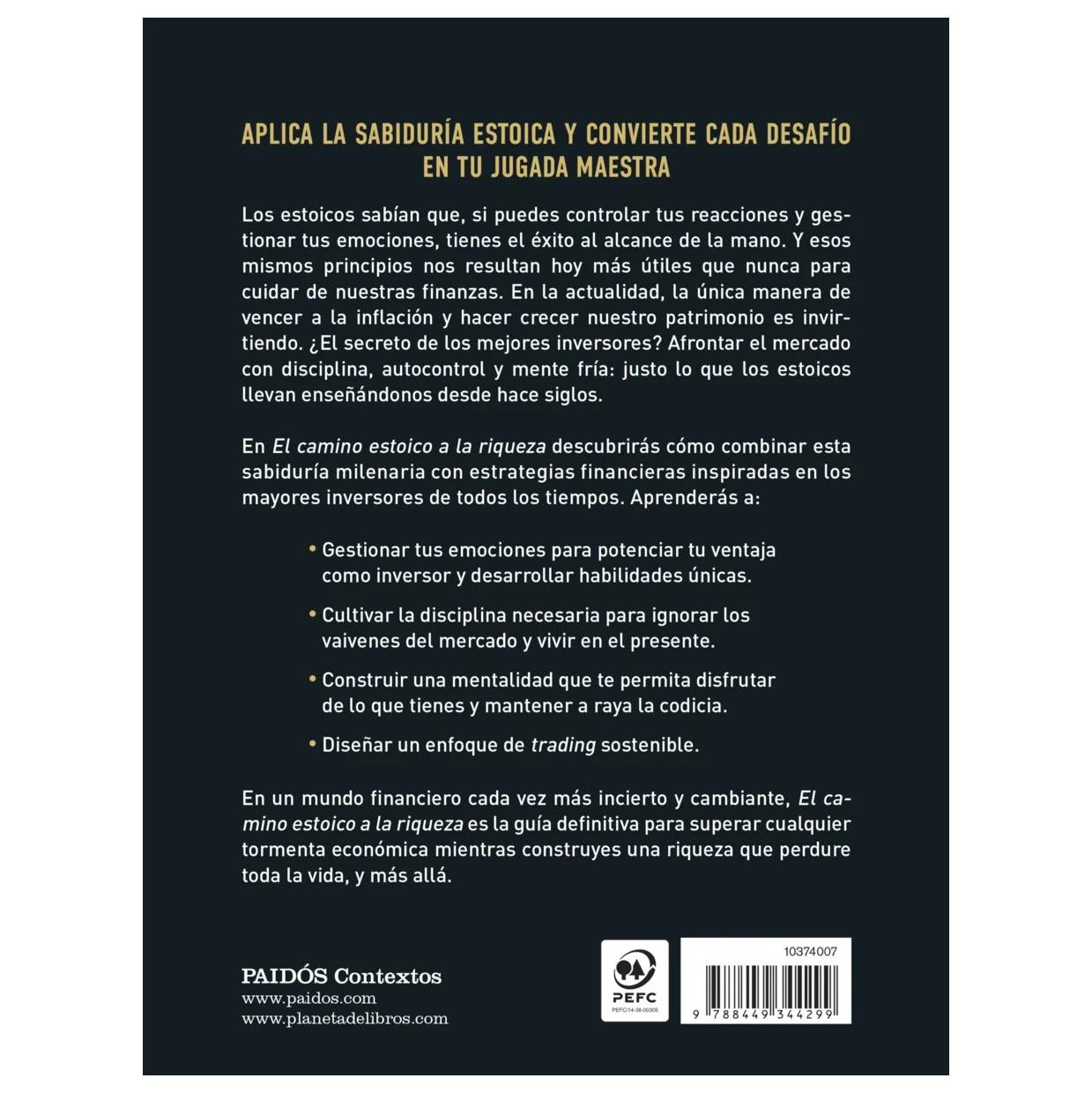 EL CAMINO ESTOICO A LA RIQUEZA (TAPA RÚSTICA) - DARIUS FOROUX | LIBRO