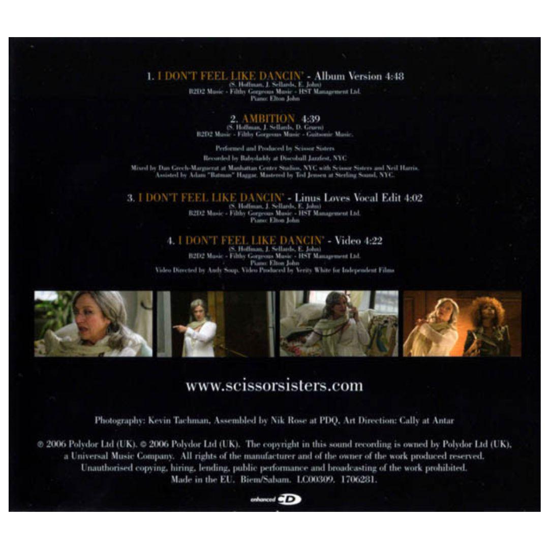SCISSOR SISTERS - I DON T FEEL LIKE DANCING | CD SINGLE