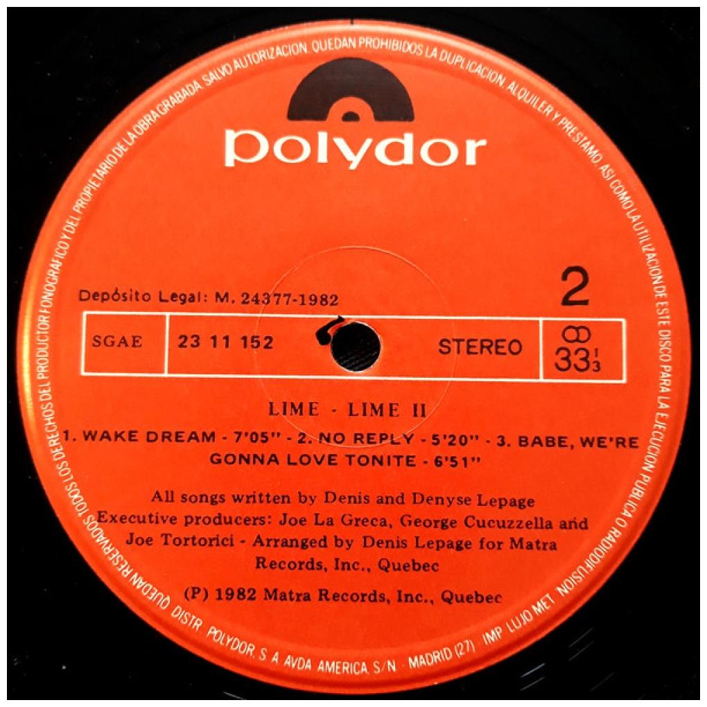 LIME - LIME II | VINILO USADO