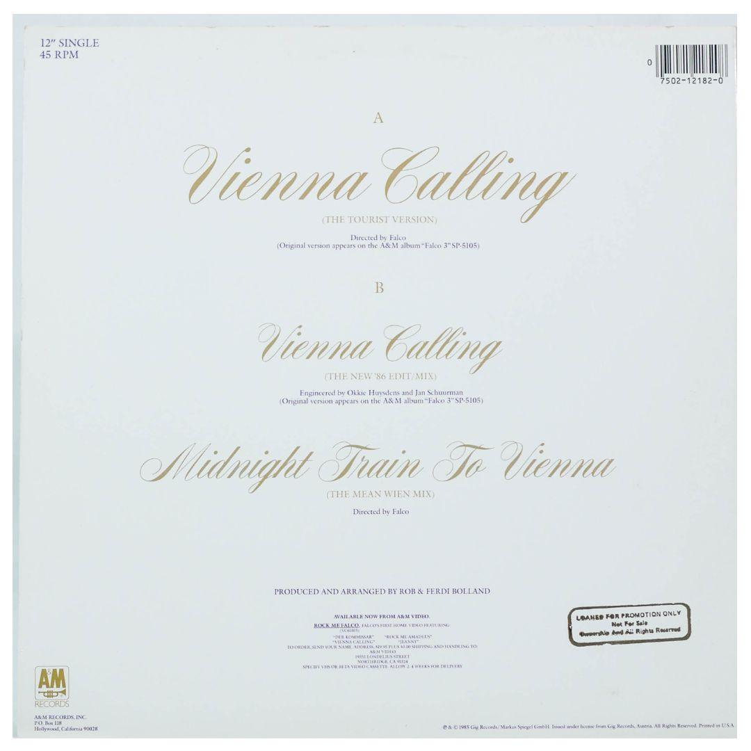 FALCO  - VIENNA CALLING | 12" MAXI SINGLE USADO