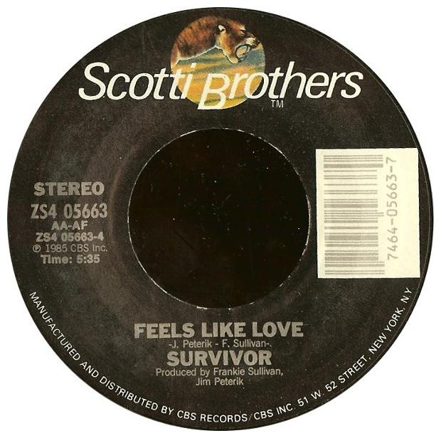 SURVIVOR - BURNING HEART | 7" SINGLE USADO