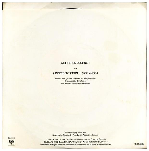 GEORGE MICHAEL - A DIFFERENT CORNER | 7" SINGLE VINILO USADO