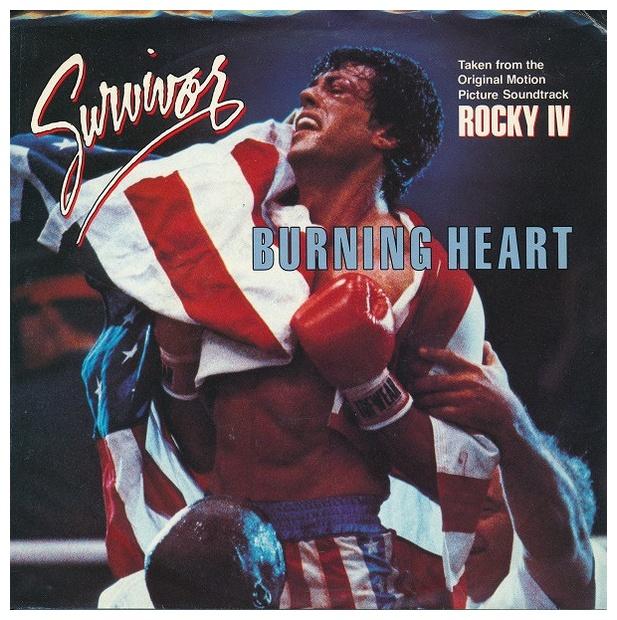 SURVIVOR - BURNING HEART | 7" SINGLE USADO