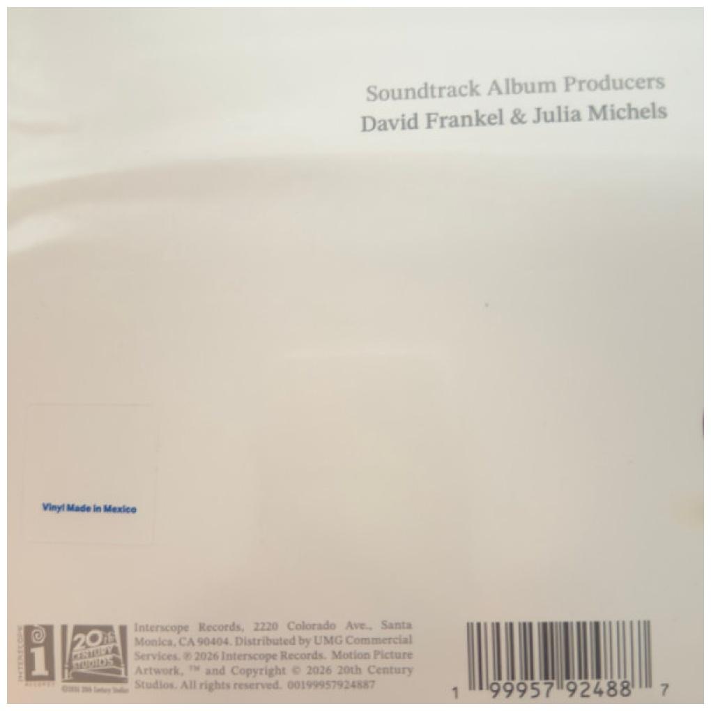 DEVIL WEARS PRADA 2 - O.S.T. (NOIR BLACK VINYL) | VINILO