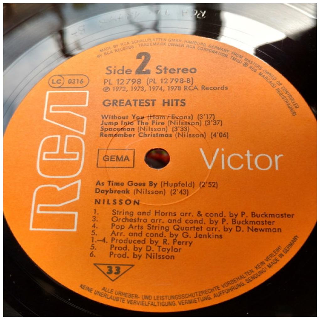 HARRY NILSSON - GREATEST HITS | VINILO USADO