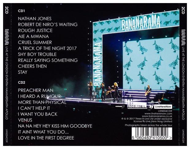 BANANARAMA - LIVE AT THE LONDON EVENTIM HAMMERSMITH APOLLO (2CD) | CD