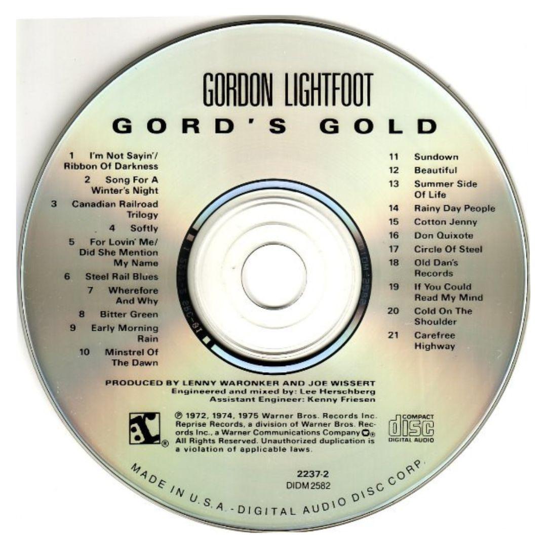 GORDON LIGHTFOOT - GORD S GOLD | CD