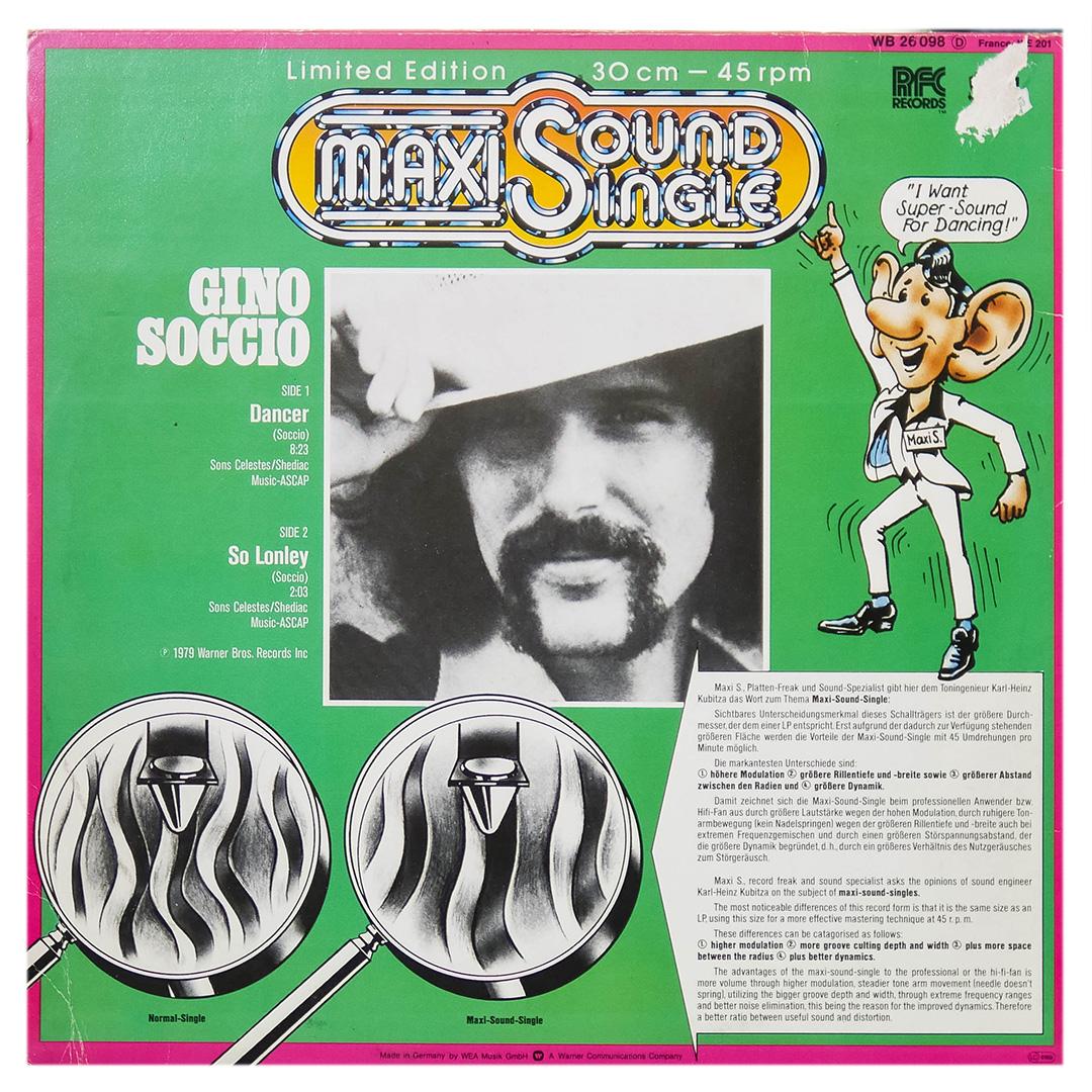 GINO SOCCIO - DANCER | 12" MAXI SINGLE USADO