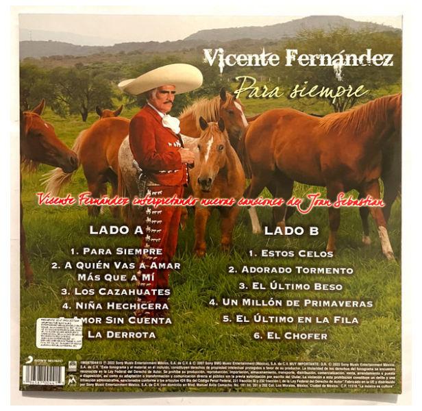 VICENTE FERNANDEZ - PARA SIEMPRE | VINILO