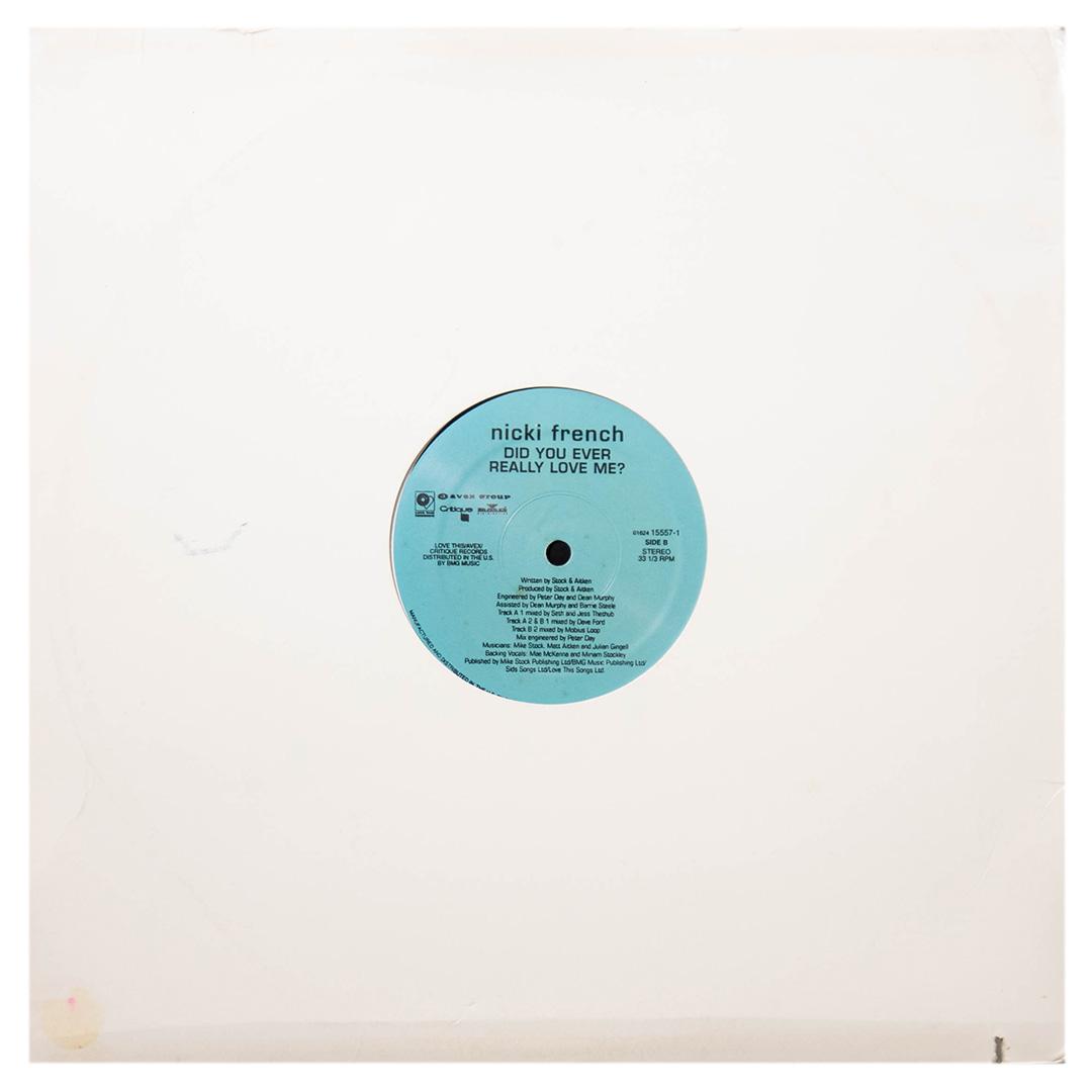 NICKI FRENCH - DID YOU EVER REALLY LOVE ME | 12" MAXI SINGLE USADO