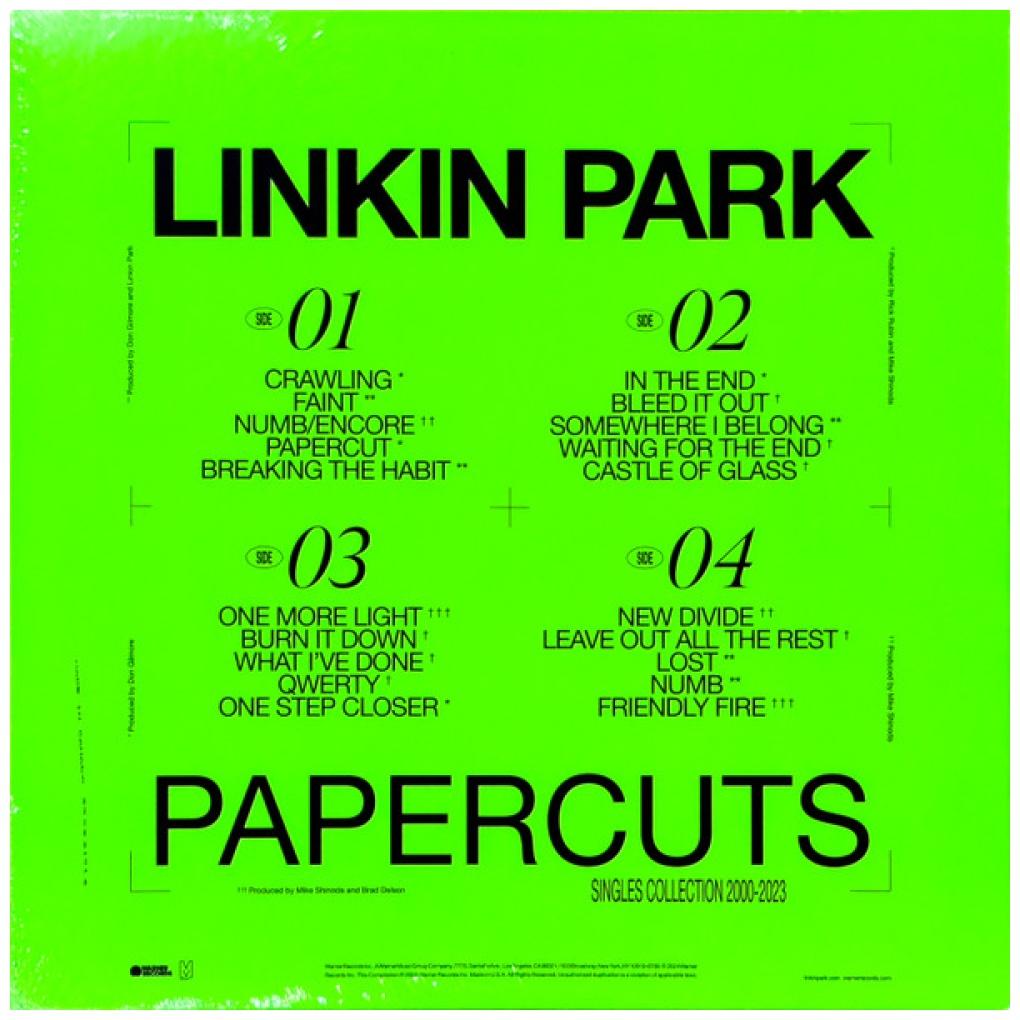 LINKIN PARK - PAPERCUTS: SINGLES COLLECTION (2LP) | VINILO
