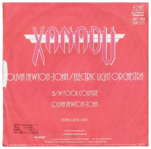 OLIVIA NEWTON JOHN & ELECTRIC LIGHT ORCHESTRA - XANADU | 7 SINGLE VINILO USADO