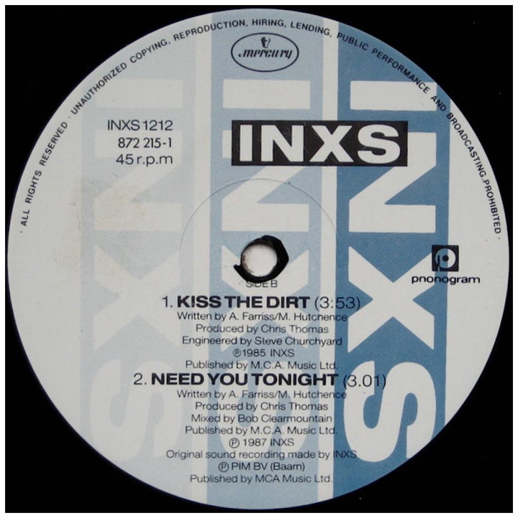 INXS - NEED YOU TONIGHT | 12'' MAXI SINGLE USADO