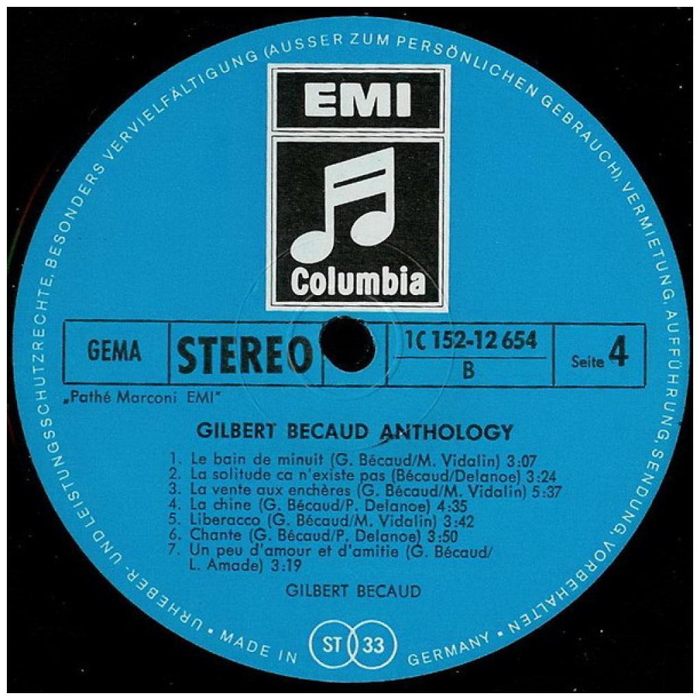 GILBERT BECAUD - ANTHOLOGY (2LP) | VINILO USADO