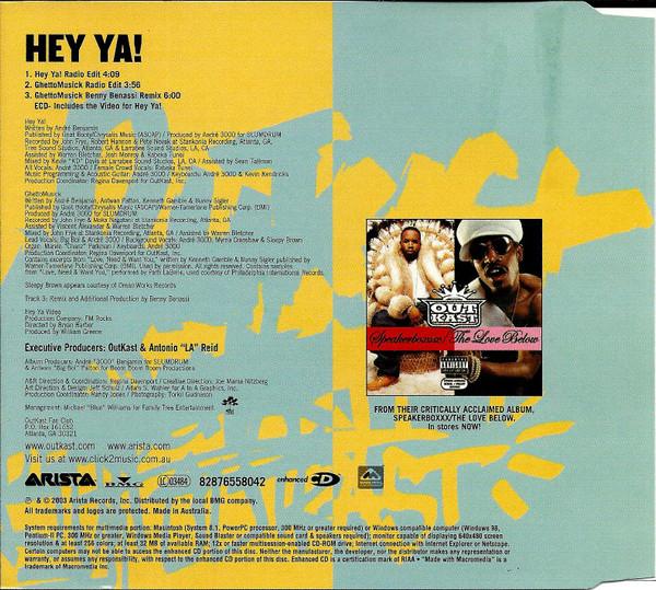 OUTKAST - HEY YA! | CD SINGLE USADO
