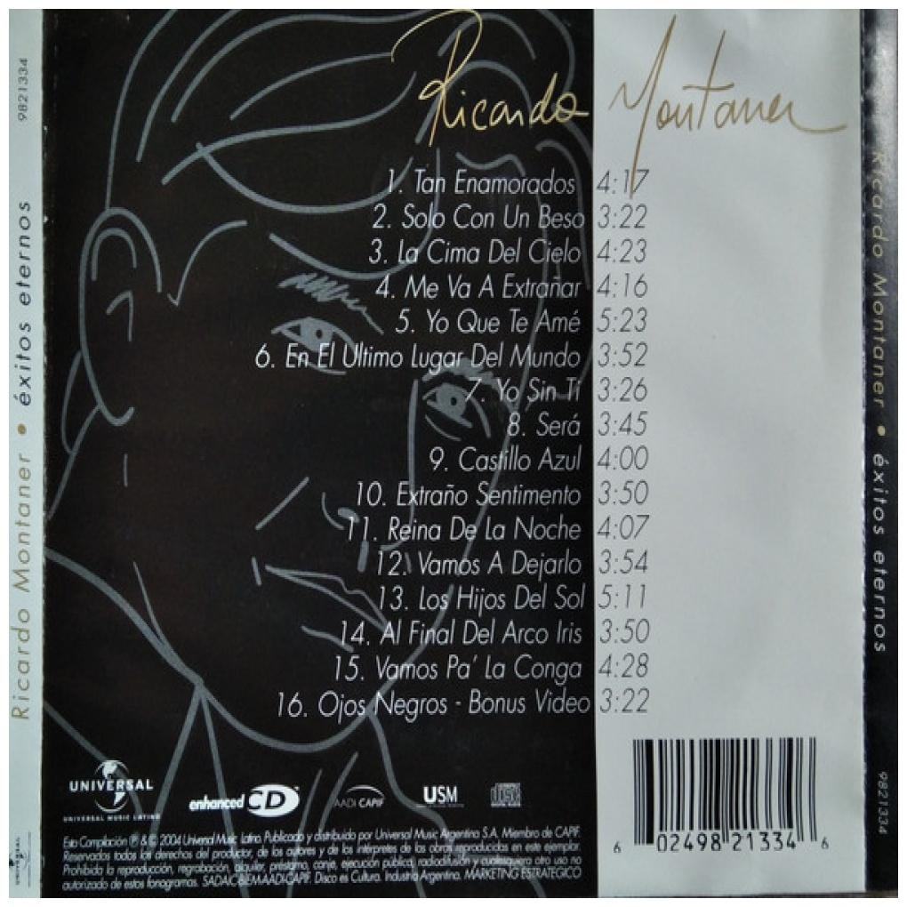 RICARDO MONTANER - EXITOS ETERNOS | CD