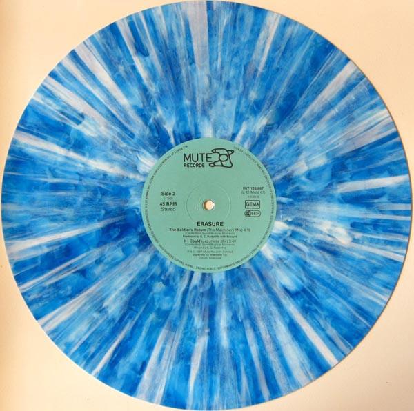 ERASURE - VICTIMS OF LOVE (BLUE VYNIL) | 12" MAXI SINGLE USADO
