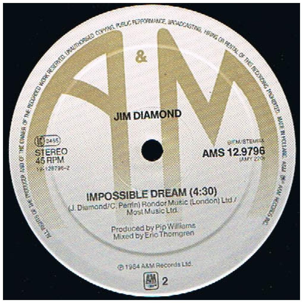 JIM DIAMOND - I SHOULD HAVE KNOWN BETTER | 12'' MAXI SINGLE USADO