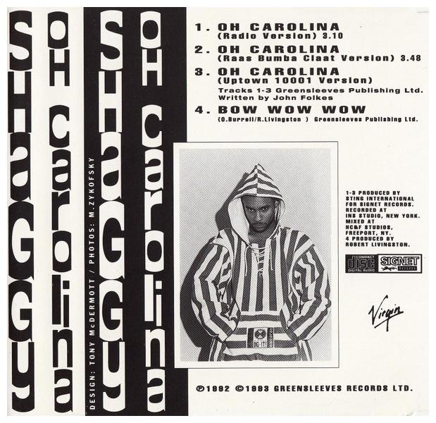 SHAGGY - OH CAROLINA | CD SINGLE USADO