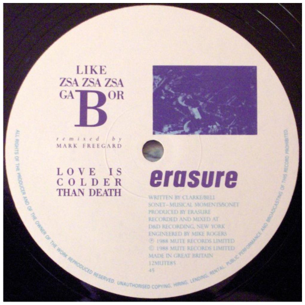 ERASURE - A LITTLE RESPECT | 12'' MAXI SINGLE USADO