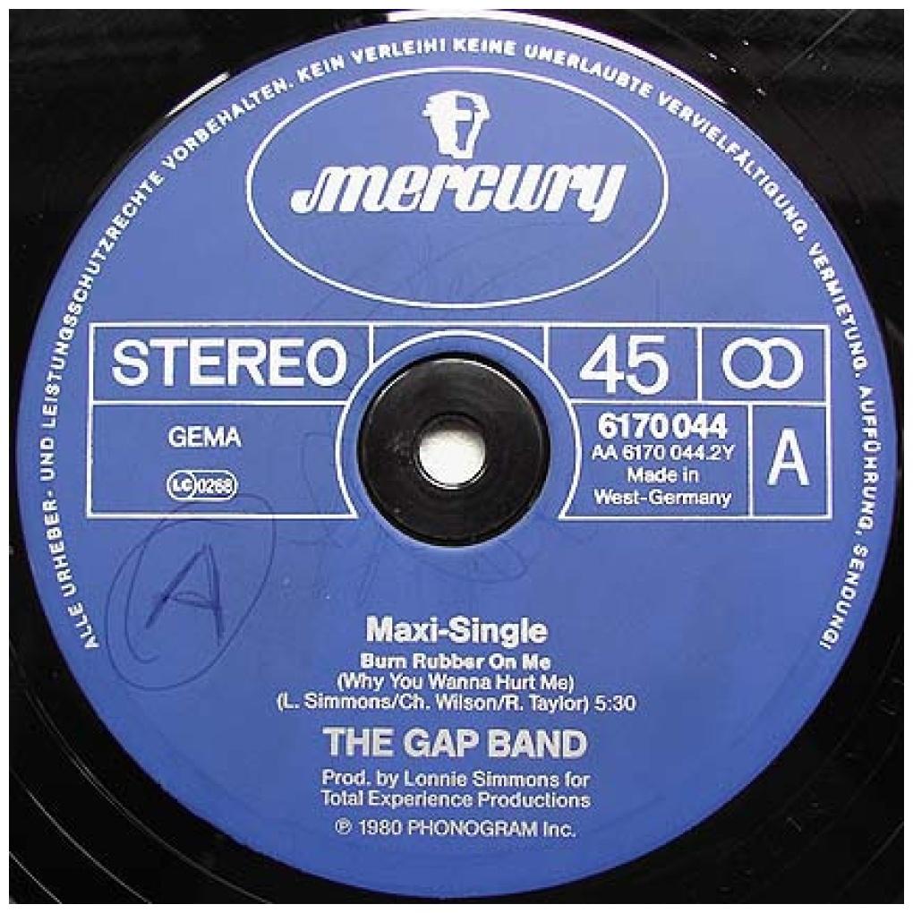 THE GAP BAND - BURN RUBBER ON ME | 12'' MAXI SINGLE USADO