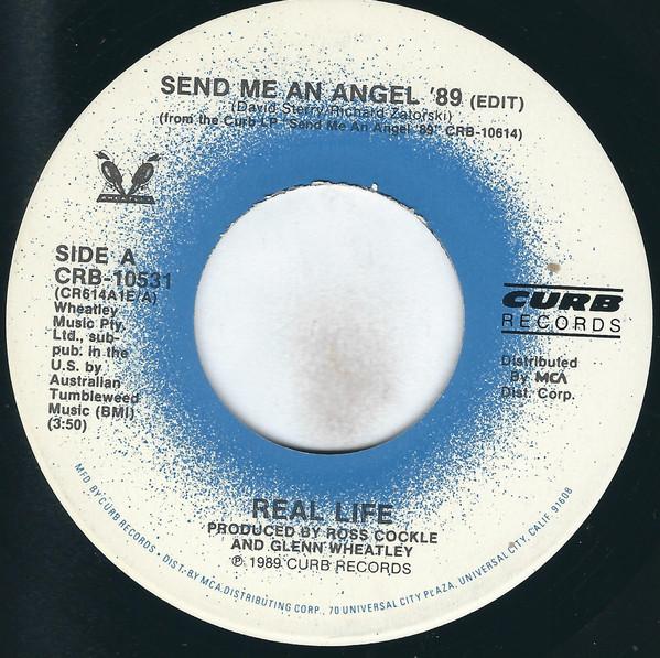 REAL LIFE - SEND ME AN ANGEL | 7" SINGLE VINILO USADO
