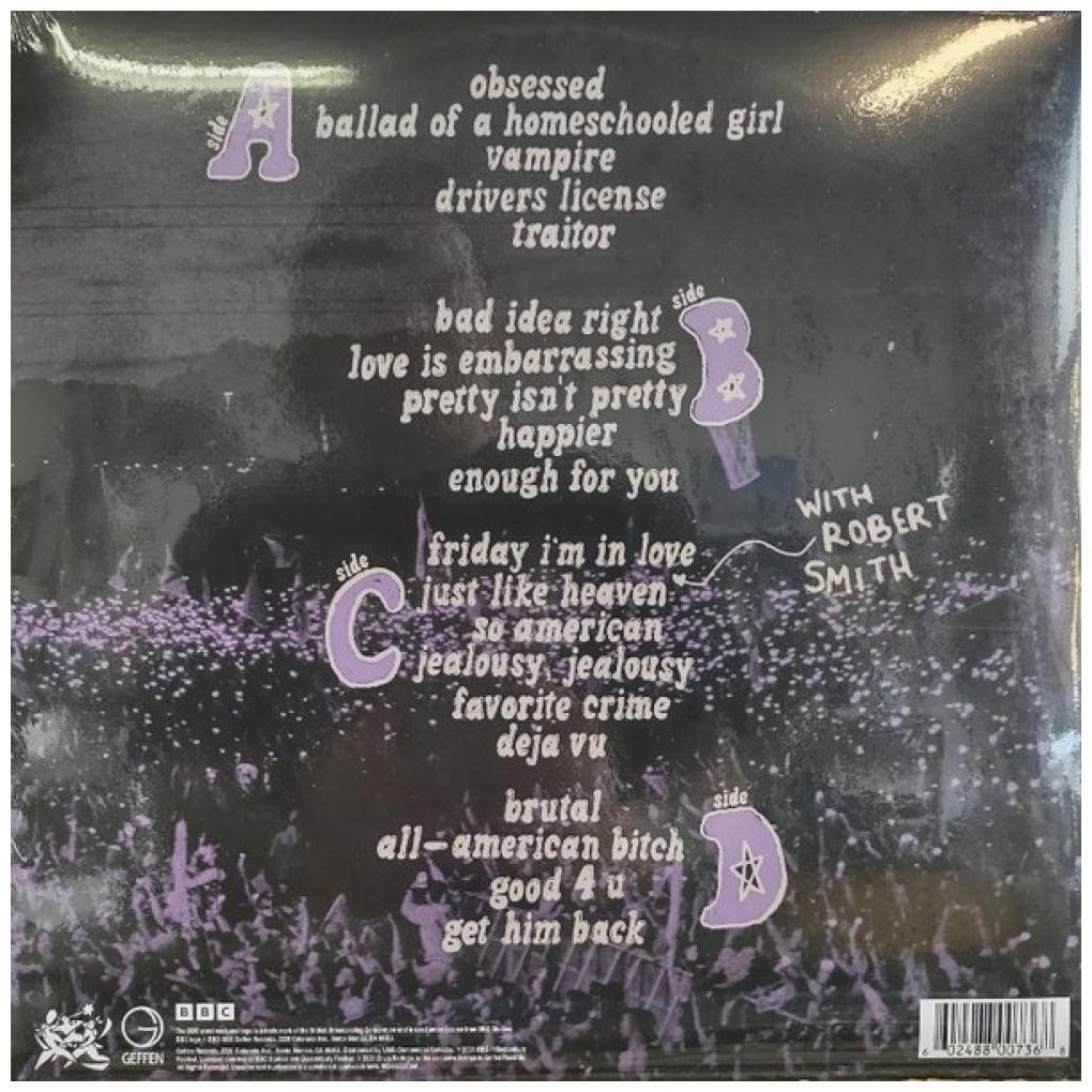 OLIVIA RODRIGO - LIVE FROM GLASTONBURY (BBC RECORDING) (2LP) (BLUE VINYL) | VINILO