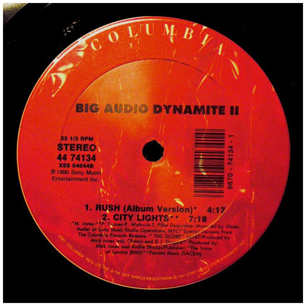BIG AUDIO DYNAMITE II - RUSHDANCE | 12'' MAXI SINGLE USADO