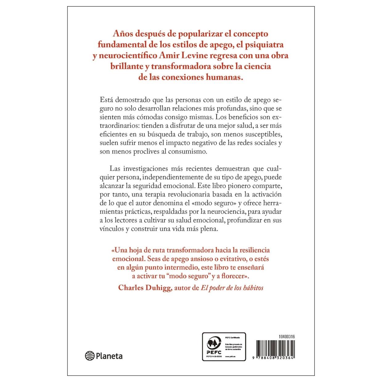 SEGURIDAD EMOCIONAL (TAPA RÚSTICA) - AMIR LEVINE | LIBRO