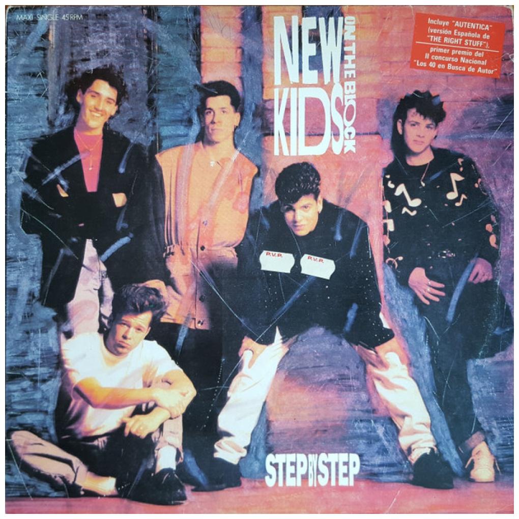 NEW KIDS ON THE BLOCK - STEP BY STEP/THE RIGHT STUFF (SPANISH) | 12" MAXI SINGLE VINILO USADO