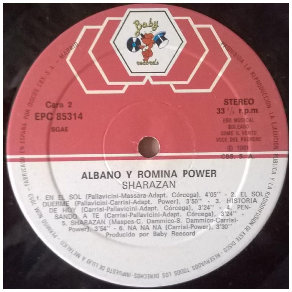 ALBANO Y ROMINA POWER - SHARAZAN: CANTAN EN ESPAÑOL | VINILO USADO
