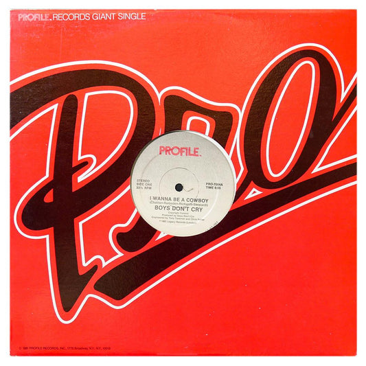 BOYS DON T CRY - I WANNA BE A COWBOY | 12" MAXI SINGLE USADO