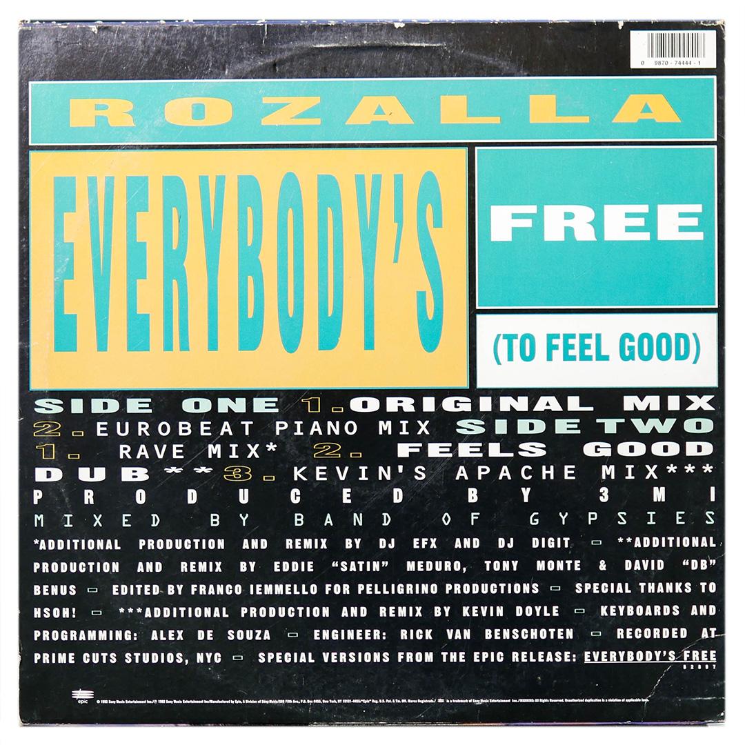 ROZALLA - EVERYBODY S FREE (TO FEEL GOOD) | 12" MAXI SINGLE USADO